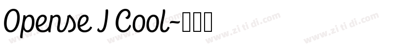 Opense J Cool字体转换